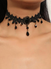 Vintage Black Lace Gothic Necklace